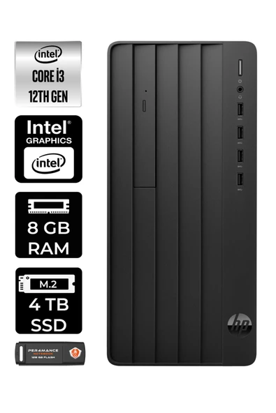 HP PRO TOWER 290 G9 E6D3A1EA105 i3 12100 8GB RAM 4TB SSD W11P MASAÜSTÜ BİLGİSAYAR