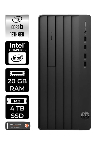 HP PRO TOWER 290 G9 E6D3A1EA020 i3 12100 20GB RAM 4TB SSD FDOS MASAÜSTÜ BİLGİSAYAR
