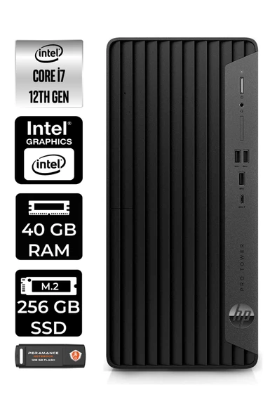 HP PRO TOWER 400 G9 E6U3M9EA136 i7 12700 40GB RAM 256GB SSD W11P MASAÜSTÜ PC & PER4 BELLEK ürün görseli
