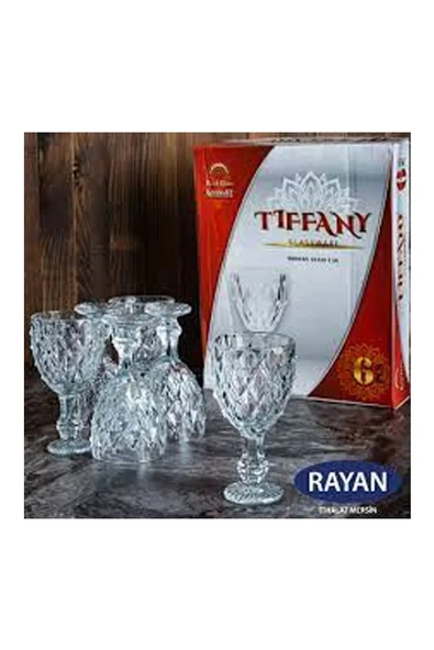 Tiffany 6'lı Lüx Ayaklı Bardak Turk-82628