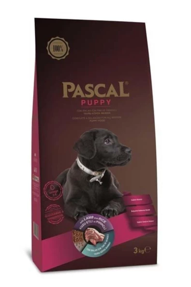 Pascal Kuzu Etli Yavru Köpek Maması 3 Kg