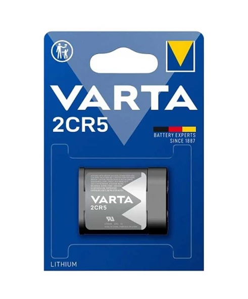 VARTA Professional 2CR5 6V Lityum Pil Tekli Blister