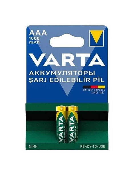 Varta 1000mah Şarjlı AAA İnce Pil