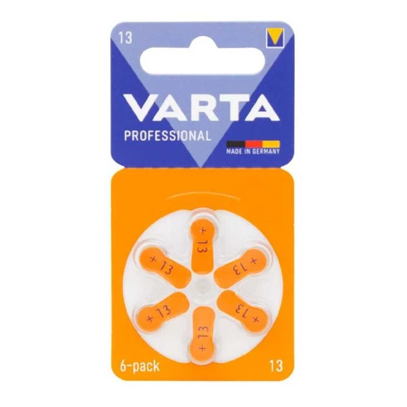 Varta 13 Numara Kulaklık İşitme Cihazı Pili (6'lı Paket)