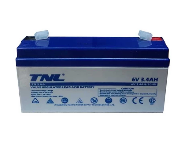 TNL 6V 3.4AH Kuru Tip 125mm Terazi Aküsü