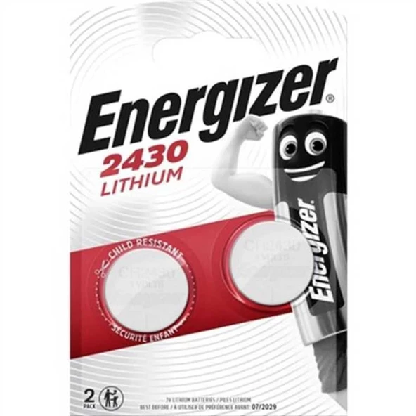 Energizer CR2430 3V Lityum Pil 2'li Paket