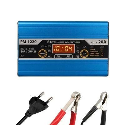 Powermaster PM-1220 12 Volt Max 20 Amper Akü Şarj Cihazı