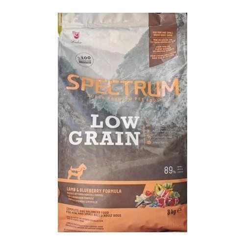 Spectrum Düşük Tahıllı Kuzulu, Yaban Mersinli Küçük Irk Yetişkin Köpek Maması 8kg