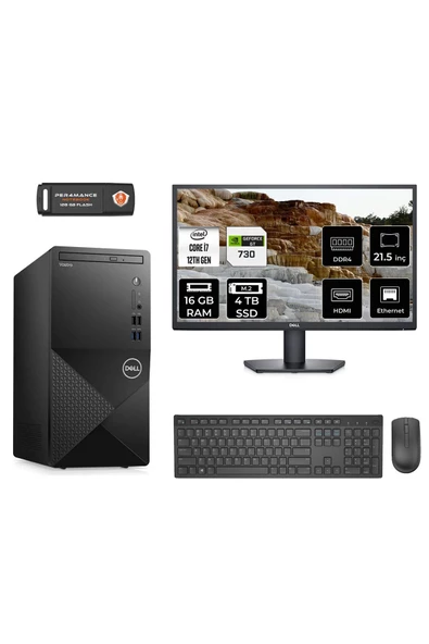 Dell VOSTRO 3910 MN753910D315 i7 12700 16GB RAM 4TB SSD GT730 4GB 21.5" FDOS MASAÜSTÜ PC