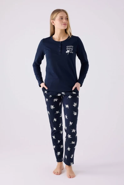 Arnetta 3056 Kadın Uzun Kol Pijama Takım