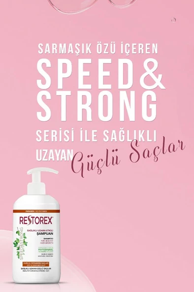 Restorex Sağlıklı Uzama Etkili Kuru ve Yıpranmış Saçlar için Şampuan 1000 ml - 2