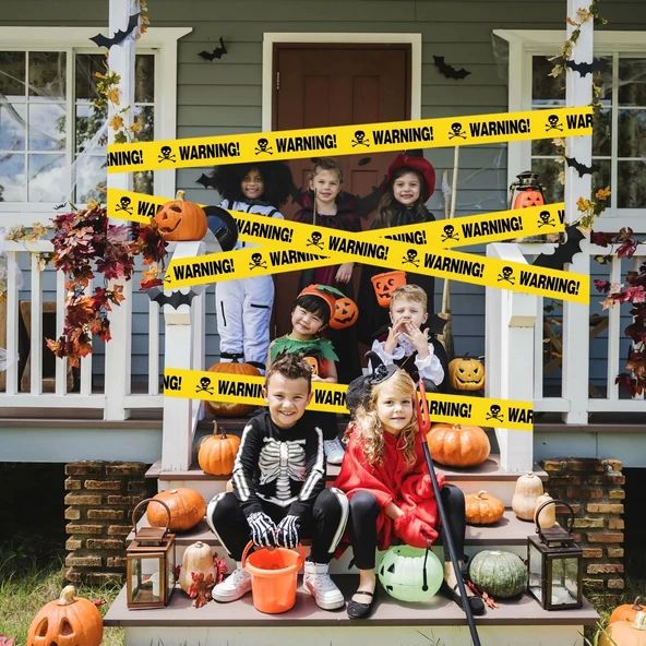 Halloween Emniyet Şeridi Warning 7,5 cm 6 Metre - 6