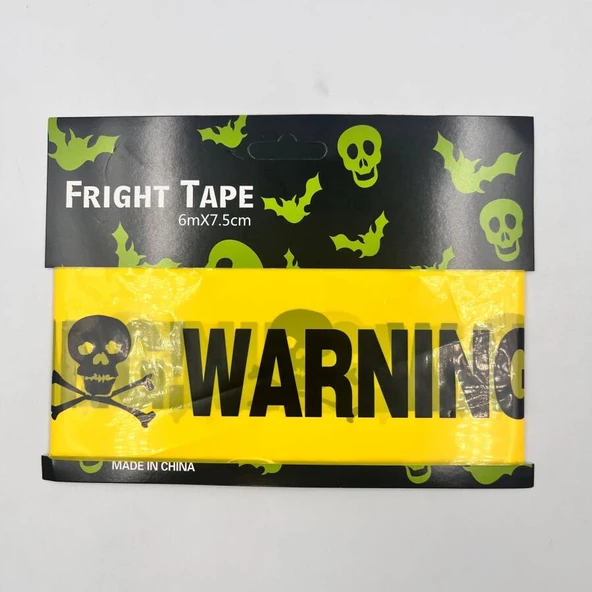 Halloween Emniyet Şeridi Warning 7,5 cm 6 Metre - 2