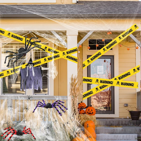 Halloween Emniyet Şeridi Warning 7,5 cm 6 Metre - 5