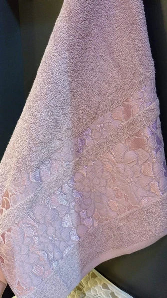 CEYLAN MOR 50*90 YÜZ HAVLUSU KARACAN - 2