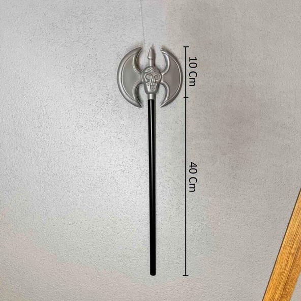 Halloween Çubuklu Çift Yönlü Balta 55 cm - Resim 3