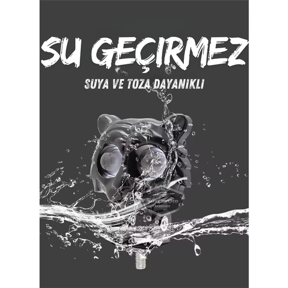 Kedi Göz Sis Farı Çift Renk Sarı-Beyaz 9-60V Araç Motosiklet Off Road Led Lamba Delici Yayıcı Projektör 50W Metal Arazi Çalışma Lambası 1 Adet - 7