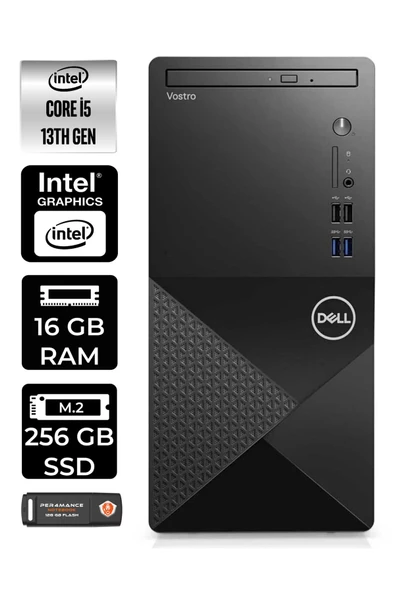 Dell VOSTRO 3020 EN2054VDT3020061 i5 13400 16GB RAM 256GB SSD W11H MASAÜSTÜ BİLGİSAYAR