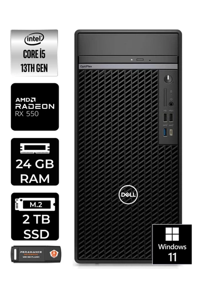 Dell OPTIPLEX 7010 EN010O7010274 i5 13500 24GB RAM 2TB SSD RX550 W11P MASAÜSTÜ BİLGİSAYAR