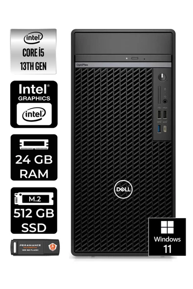 Dell OPTIPLEX 7010 EN010O7010122 i5 13500 24GB RAM 512GB SSD W11P MASAÜSTÜ BİLGİSAYAR