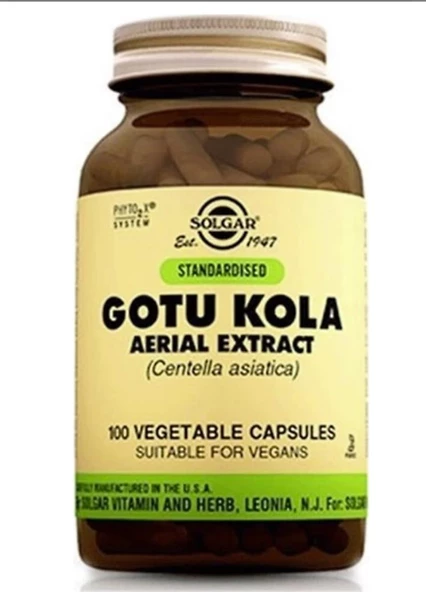 Solgar Gotu Kola Aerial Extract 100 Kapsül