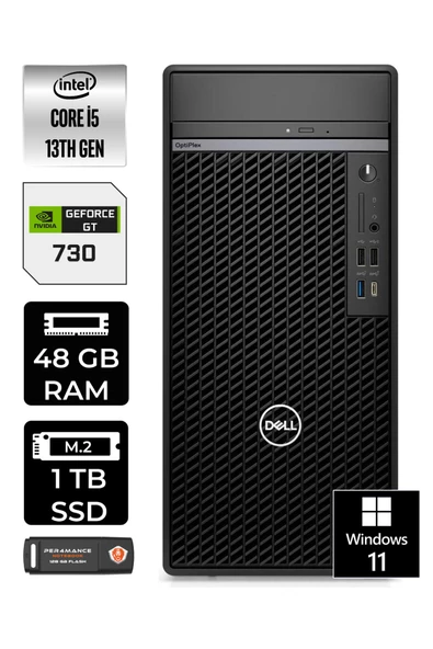 Dell OPTIPLEX 7010 EN010O7010443 i5 13500 48GB RAM 1TB SSD GT730 W11P MASAÜSTÜ BİLGİSAYAR