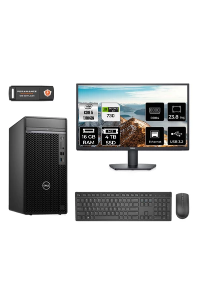 Dell OPTILEX 7010 AEO7010S315 i5 13500 16GB RAM 4TB SSD GT730 4GB 23.8" FDOS MASAÜSTÜ BİLGİSAYAR
