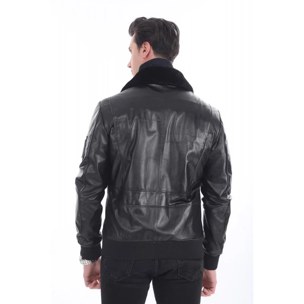 CAT3B ( SIYAH ) DERI PILOT MONTU - 3