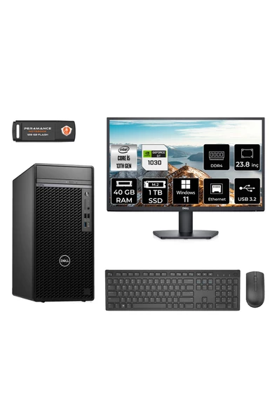 Dell OPTILEX 7010 AEO7010S588 i5 13500 40GB RAM 1TB SSD GT1030 4GB 23.8" W11P MASAÜSTÜ BİLGİSAYAR