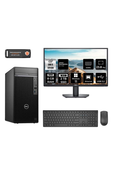 Dell OPTILEX 7010 AEO7010S204 i5 13500 8GB RAM 2TB SSD RX550 4GB 23.8" W11H MASAÜSTÜ BİLGİSAYAR
