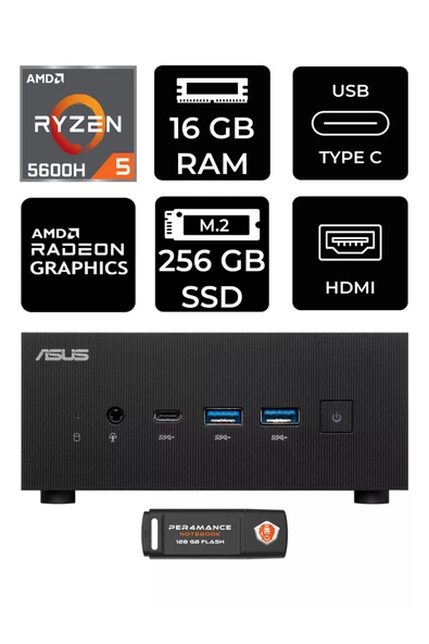 ASUS ExpertCenter PN52 R5-5600H 16GB RAM 256GB SSD FDOS MİNİ MASAÜSTÜ PC & PER4 BELLEK ürün görseli