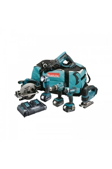 Makita Dlx6068pt DHP453Z DTD152Z DSS611Z DJV180Z DHR202Z DML802Z Akülü Set