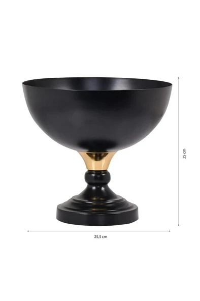 Tekli Dekoratif Metal Sunumluk Meyvelik Ve Çiçeklik - 2