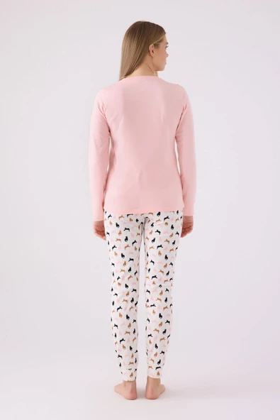 Arnetta 3057 Kadın Uzun Kol Pijama Takım - Resim 3
