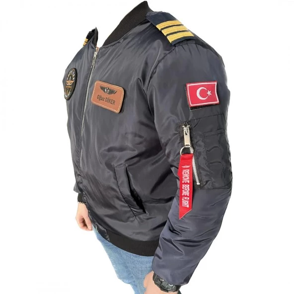 MNG91L Bomber Pilot Montu Kumas Lacivert - 3