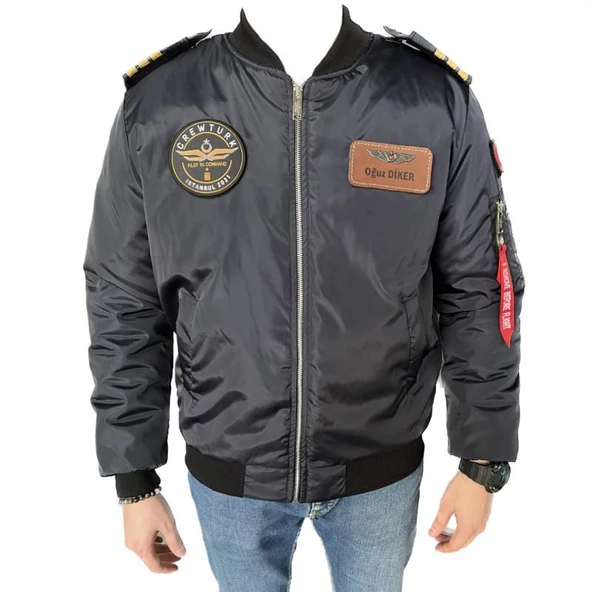 MNG91L Bomber Pilot Montu Kumas Lacivert - 2