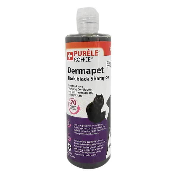 Purele Dermapet Siyah Kedi ve Köpek Şampuanı 450 ml