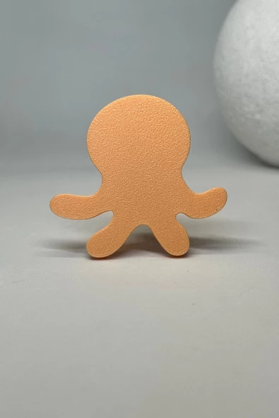 Pomerol Turuncu Ahtapot Dolap Kulpu-Çocuk Odası, Mutfak ve Banyo İçin Modern ve Dayanıklı Mobilya Kulp, DH - 3