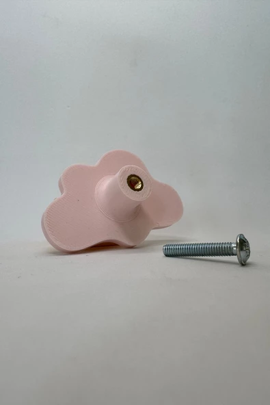 Pomerol Pembe Bulut Dolap Kulpu -Çocuk Odası, Mutfak ve Banyo İçin Modern, Şık ve Dayanıklı Mobilya Kulp, DB - 5