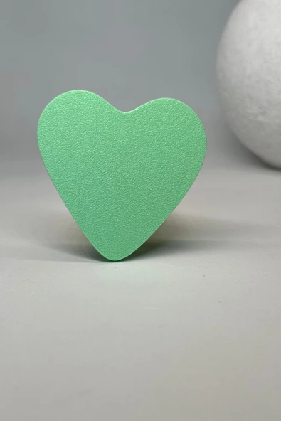 Pomerol Yeşil Kalp Dolap Kulpu - Çocuk Odası, Mutfak ve Banyo İçin Modern ve Dayanıklı Mobilya Kulp, DK - 3