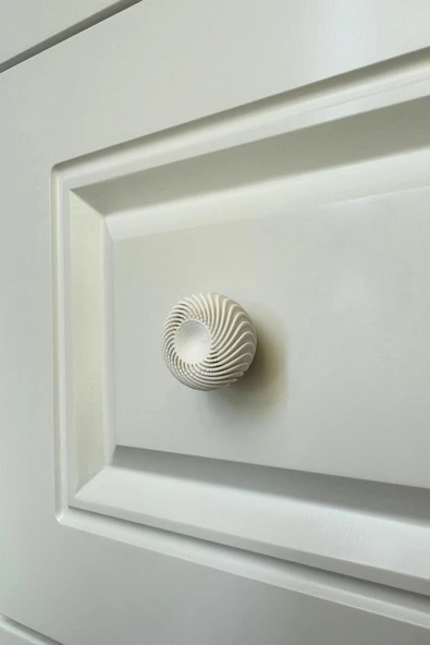 Pomerol Beyaz İnci Minimalist Kulpu – Zarif ve Modern Tasarım Mobilya Kulpu - 3