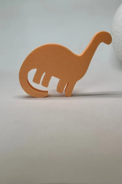 Pomerol Turuncu Dino 4 Dolap Kulpu - Çocuk Odası, Mutfak ve Banyo İçin Modern ve Sevimli Mobilya Kulp - 3