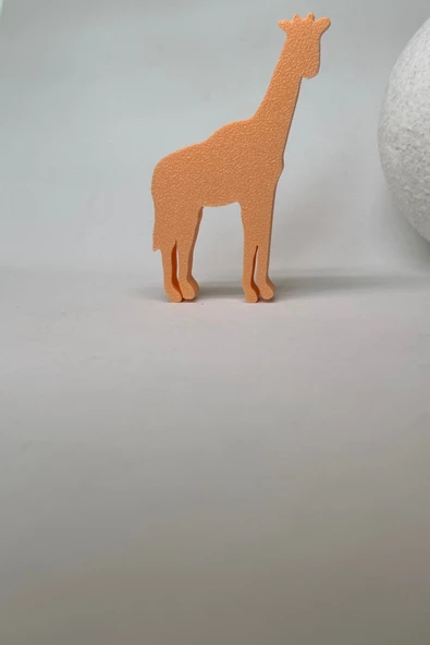 Pomerol Turuncu Zürafa Dolap Kulpu - Çocuk Odası, Mutfak ve Banyo İçin Modern, Şık ve Dayanıklı Mobilya Kulp - 3