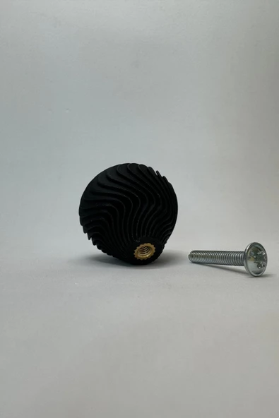 Pomerol Siyah İnci Şık Dolap Kulpu – Minimalist ve Modern Tasarım Mobilya Kulpu