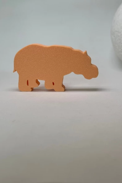 Pomerol Turuncu Hipopotam Dolap Kulpu - Çocuk Odası, Mutfak ve Banyo İçin Modern Mobilya Kulp - 3