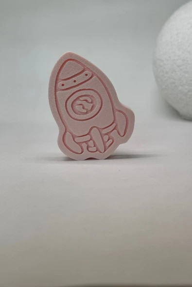 Pomerol Pembe Roket Dolap Kulpu - Çocuk Odaları, Mutfak ve Banyo Dolapları İçin Eğlenceli ve Dayanıklı Kulp - 3