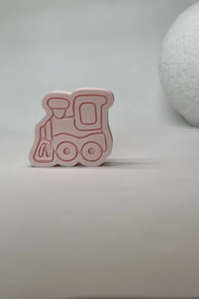 Pomerol Pembe Tren Dolap Kulpu - Çocuk Odası, Mutfak ve Banyo Dolapları İçin Eğlenceli ve Modern Kulp - 3