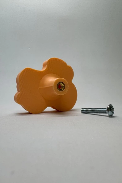 Pomerol Turuncu Motor Dolap Kulpu - Çocuk Odaları, Mutfak ve Banyo Dolapları İçin Eğlenceli ve Mobilya Kulpu - 5