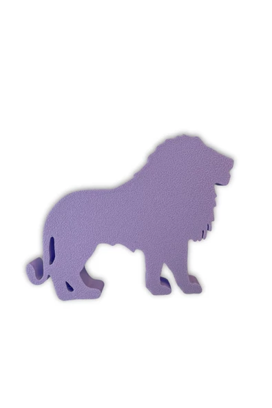 Pomerol Mor Aslan Dolap Kulpu - Çocuk Odası, Mutfak ve Banyo İçin Eğlenceli ve Dayanıklı Mobilya Kulp - 3