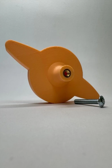 Pomerol Turuncu Gezegen Dolap Kulpu - Çocuk Odası, Mutfak ve Banyo İçin Enerjik ve Dayanıklı Mobilya Kulp - 5